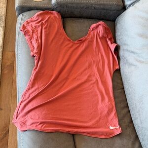 Nike Women's Short Sleeve Red Tee